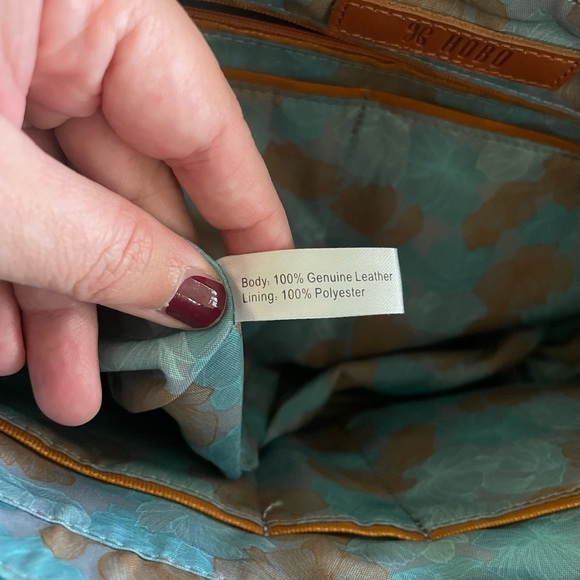 HOBO genuine blue leather shoulder purse - Picture 11 of 12